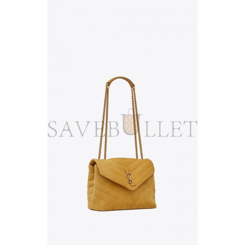 YSL LOULOU SMALL CHAIN BAG IN QUILTED &QUOT;Y&QUOT; SUEDE 4946991U8677314 (23*17*9cm)