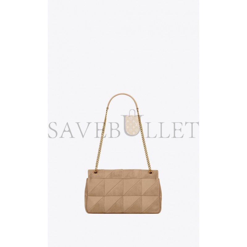 YSL JAMIE MEDIUM CHAIN BAG IN LAMBSKIN AND SUEDE 515821COPP72646 (25*15*7.5cm)