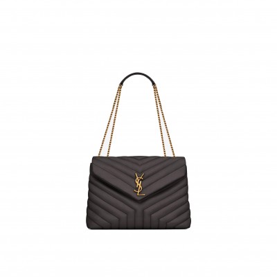 YSL LOULOU MEDIUM CHAIN BAG IN QUILTED LEATHER 574946DV7271112 (32*22*12cm)