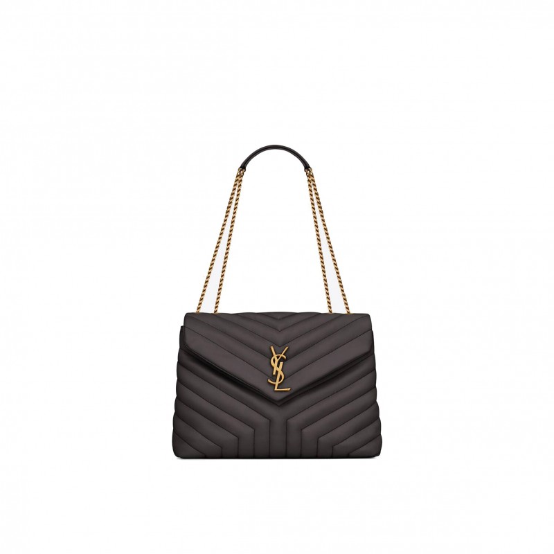 YSL LOULOU MEDIUM CHAIN BAG IN QUILTED LEATHER 574946DV7271112 (32*22*12cm)