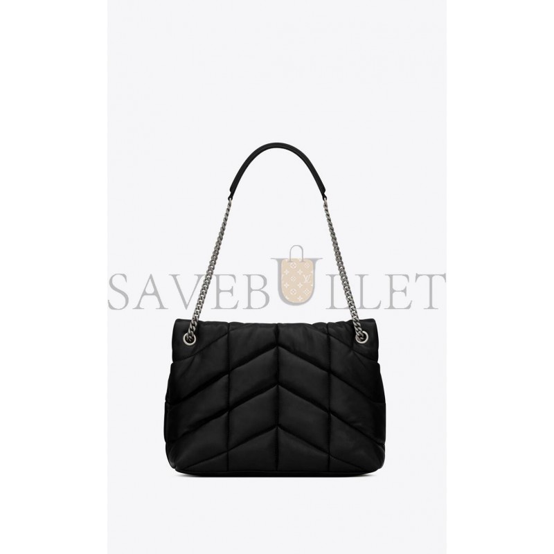 YSL PUFFER MEDIUM CHAIN BAG IN QUILTED LAMBSKIN 5774751EL001000 (35*23*13.5cm)