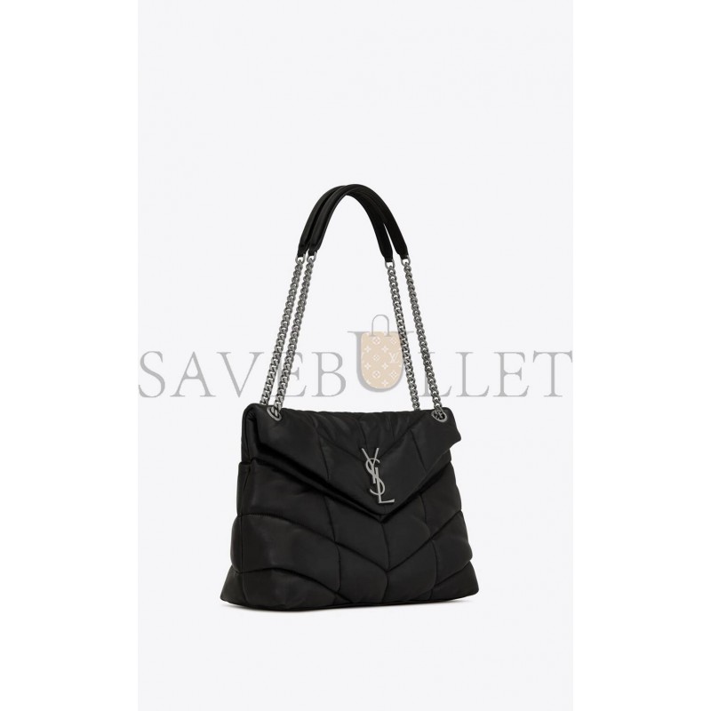 YSL PUFFER MEDIUM CHAIN BAG IN QUILTED LAMBSKIN 5774751EL001000 (35*23*13.5cm)