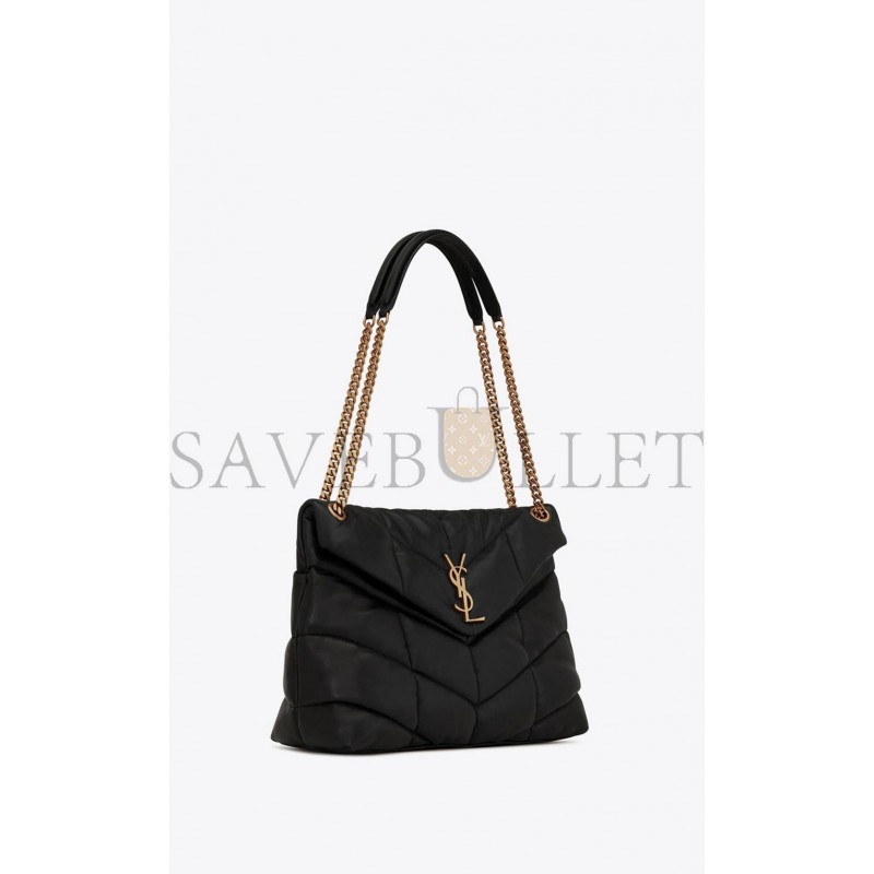 YSL PUFFER MEDIUM CHAIN BAG IN QUILTED LAMBSKIN 5774751EL071000 (35*23*13.7cm)