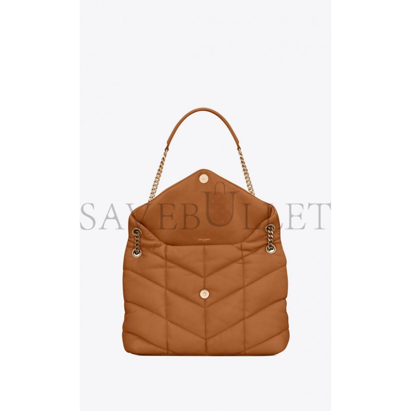 YSL PUFFER MEDIUM CHAIN BAG IN QUILTED LAMBSKIN 5774751EL077724 (35*23*13.5cm)