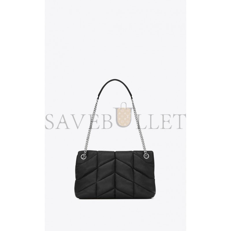 YSL PUFFER SMALL CHAIN BAG IN QUILTED LAMBSKIN 5774761EL001000 (29*17*11cm)