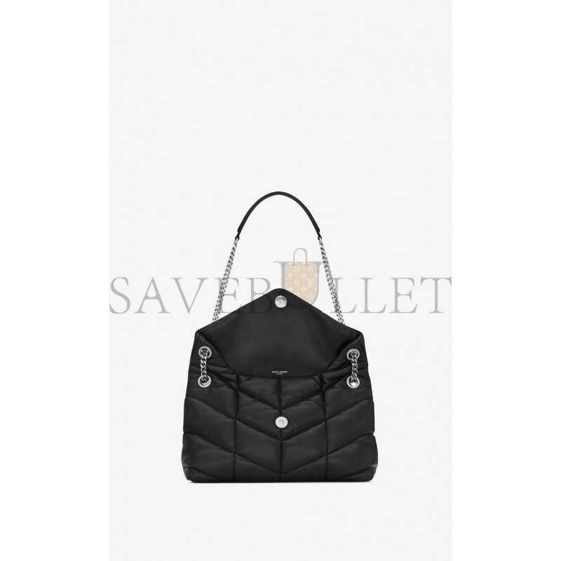 YSL PUFFER SMALL CHAIN BAG IN QUILTED LAMBSKIN 5774761EL001000 (29*17*11cm)