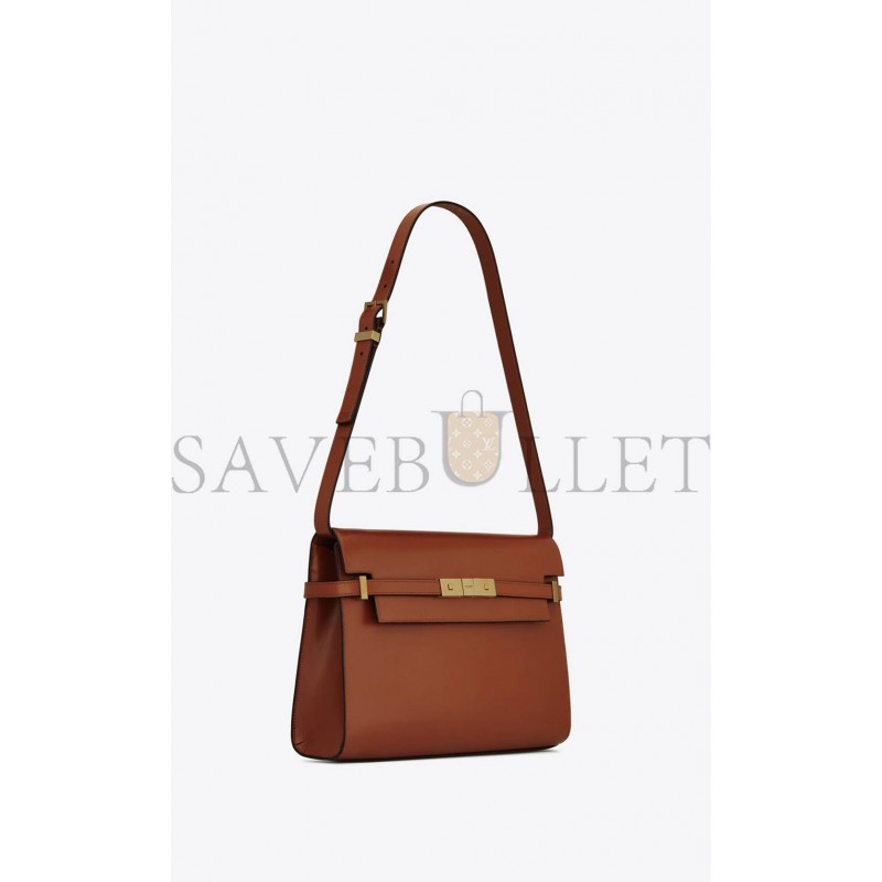 YSL MANHATTAN SHOULDER BAG IN BOX SAINT LAURENT LEATHER 5792710SXPW6362 (29*20*7.5cm)