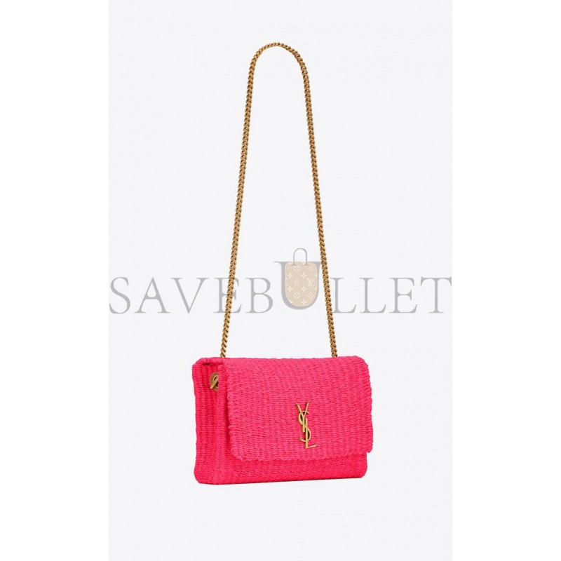 YSL KATE MEDIUM SUPPLE CHAIN BAG IN RAFFIA 580065FABK35688 (28.5*20*6cm) YSL KATE MEDIUM SUPPLE CHAIN BAG IN RAFFIA 580065FABK35688 (28.5*20*6cm)