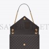 YSL ENVELOPPE LARGE BAG IN MIX MATELASS&EACUTE; GRAIN DE POUDRE EMBOSSED LEATHER 600166BOW971112 (31*22*7.5cm)