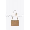 YSL ENVELOPE MEDIUM CHAIN BAG IN MIX MATELASS&EACUTE; GRAIN DE POUDRE EMBOSSED LEATHER 600185BOW912346 (24*17.5*6cm)