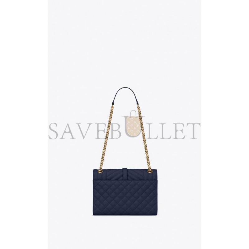 YSL ENVELOPE MEDIUM CHAIN BAG IN MIX MATELASSÉ GRAIN DE POUDRE EMBOSSED LEATHER 600185BOW914147 (24*17.5*6cm) YSL ENVELOPE MEDIUM CHAIN BAG IN MIX MATELASSÉ GRAIN DE POUDRE EMBOSSED LEATHER 600185BOW914147 (24*17.5*6cm)