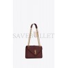 YSL ENVELOPE MEDIUM CHAIN BAG IN MIX MATELASS&EACUTE; GRAIN DE POUDRE EMBOSSED LEATHER 600185BOW916475 (24*17.5*6cm)