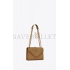 YSL ENVELOPE MEDIUM CHAIN BAG IN MIX MATELASS&EACUTE; GRAIN DE POUDRE EMBOSSED LEATHER 600185BOW973334 (24*17.5*6cm)