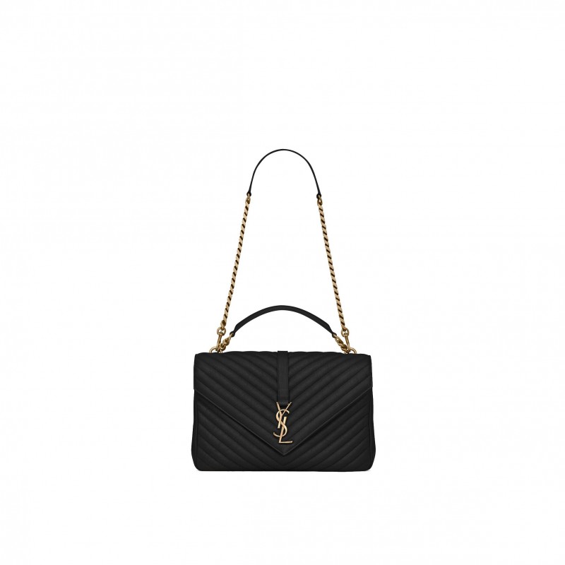 YSL COLLEGE LARGE CHAIN BAG IN QUILTED LEATHER 600278BRM071000 (32*20*8.5cm)