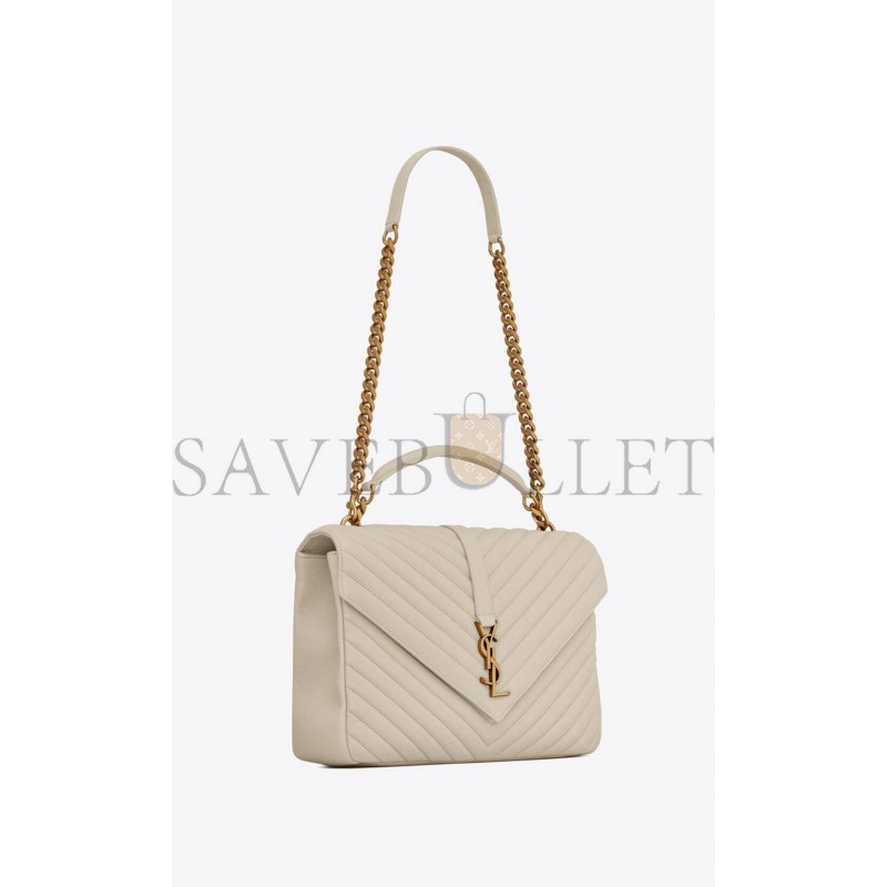 YSL COLLEGE LARGE CHAIN BAG IN QUILTED LEATHER 600278BRM079207 (32*20*8.5cm)