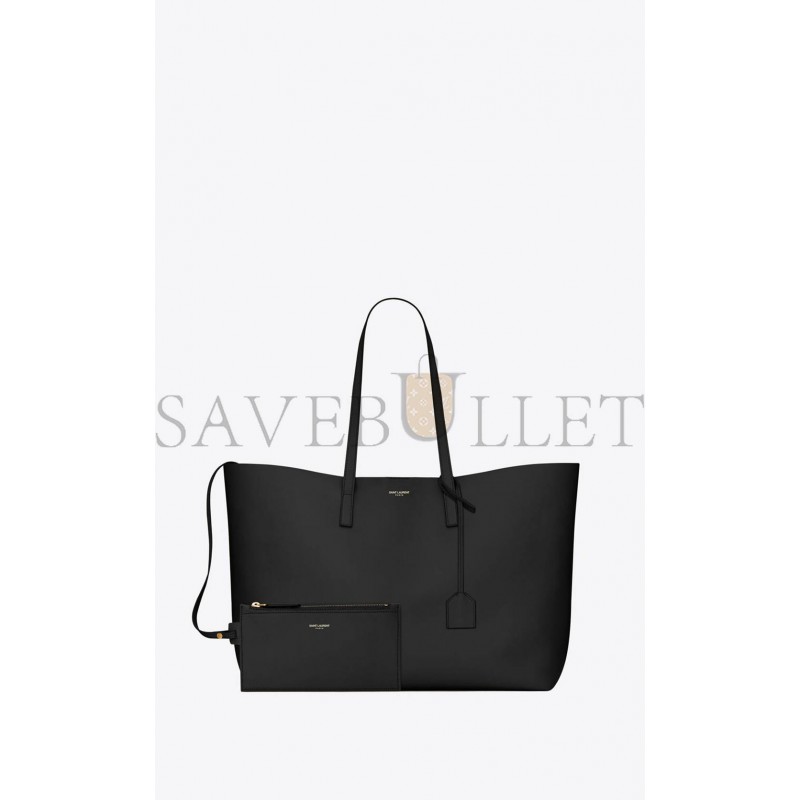 YSL SHOPPING SAINT LAURENT EW IN SUPPLE LEATHER 600281CSV0J1000 (37*28*13cm)