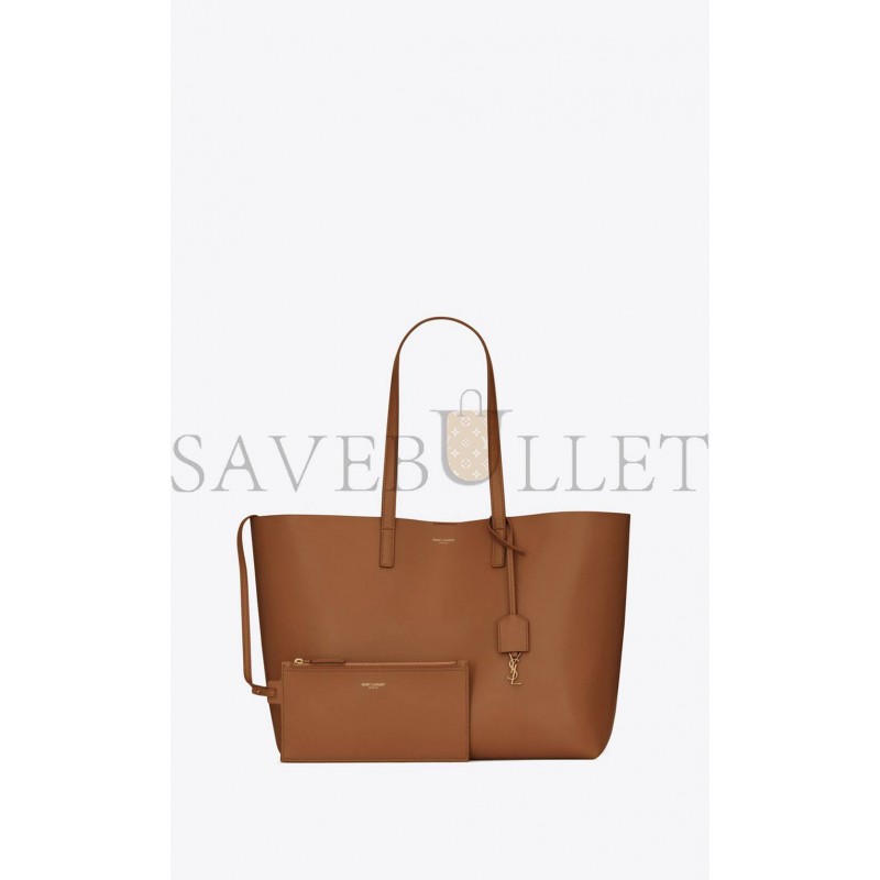 YSL SHOPPING BAG SAINT LAURENT EW IN SUPPLE LEATHER 600281CSV0J6309 (37*28*13cm)