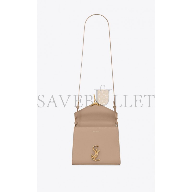 YSL CASSANDRA MINI TOP HANDLE BAG IN GRAIN DE POUDRE EMBOSSED LEATHER 623930BOW0W2721 (20*16*7.5cm)