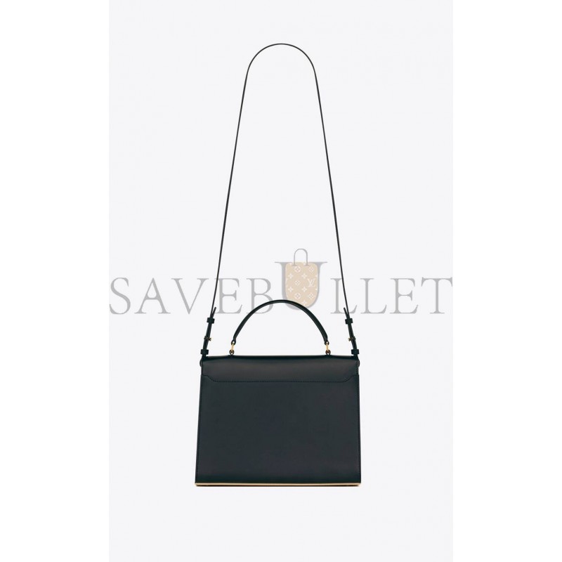 YSL CASSANDRA MEDIUM TOP HANDLE BAG IN BOX SAINT LAURENT LEATHER 62393116C7W1089 (24.5*20*11.5cm)