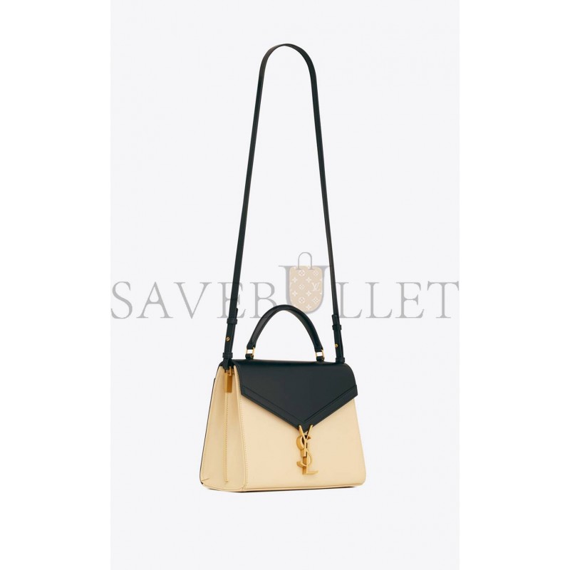 YSL CASSANDRA MEDIUM TOP HANDLE BAG IN BOX SAINT LAURENT LEATHER 62393116C7W1089 (24.5*20*11.5cm)