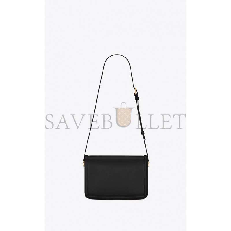 YSL SOLFERINO MEDIUM SATCHEL IN BOX SAINT LAURENT LEATHER 6343050SX0W1000 (23*16*6cm)