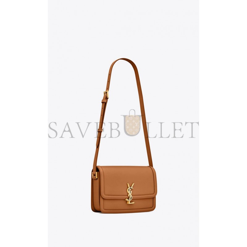 YSL  SOLFERINO MEDIUM SATCHEL IN BOX SAINT LAURENT LEATHER 6343050SX0W7724 (23*16*6cm)