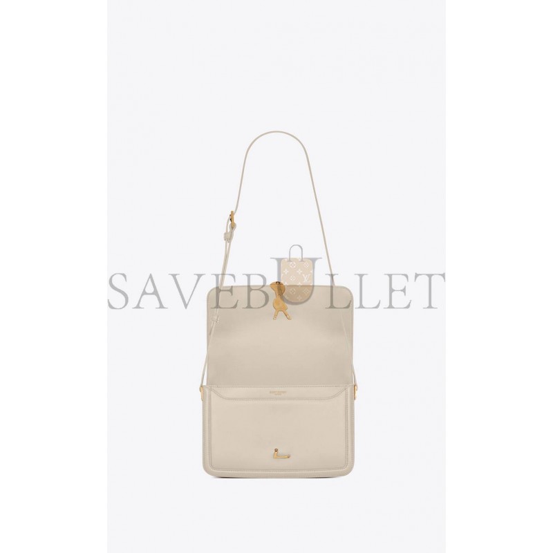 YSL SOLFERINO MEDIUM SATCHEL IN BOX SAINT LAURENT LEATHER 6343050SX0W9207 (23*16*6cm)