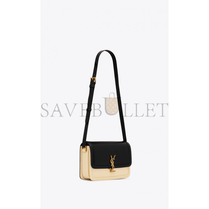 YSL SOLFERINO MEDIUM SATCHEL IN BOX SAINT LAURENT LEATHER 63430516C7W1089 (23*16*6cm)