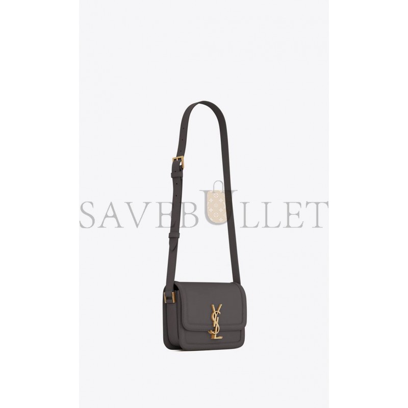 YSL SOLFERINO SMALL SATCHEL IN BOX SAINT LAURENT LEATHER 6343060SX0W1112 (19*13*5cm)