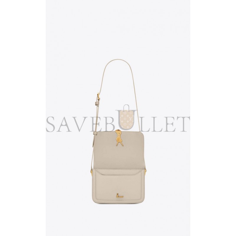 YSL SOLFERINO SMALL SATCHEL IN BOX SAINT LAURENT LEATHER 6343060SX0W9207 (19*13*5cm)