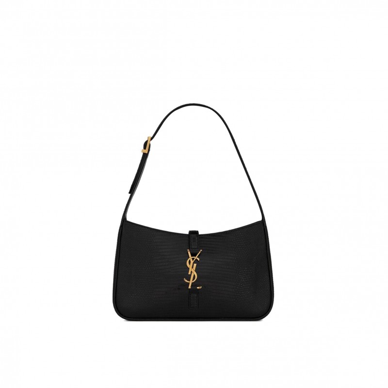 YSL LE 5 A 7 IN LIZARD SHINY LEATHER 657228EAAAU1000 (23*16*6.5cm)