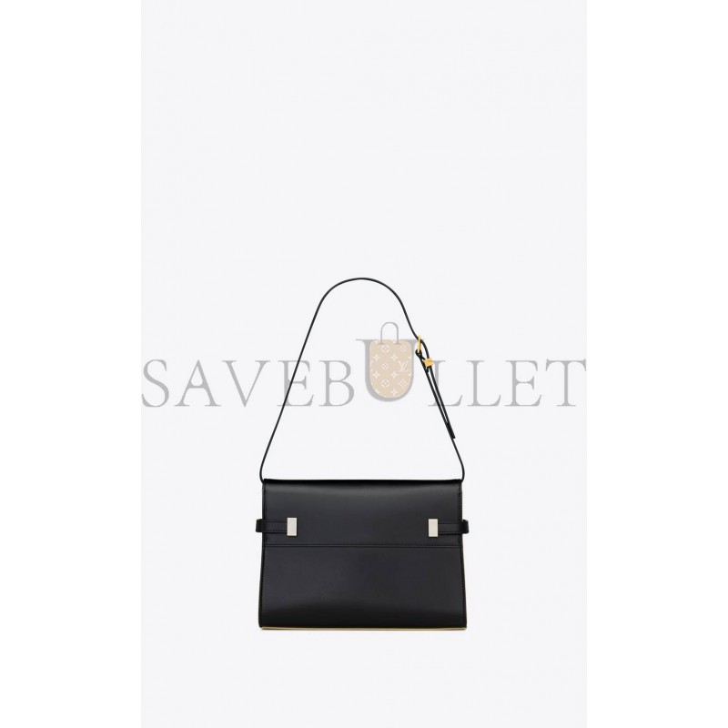 YSL MANHATTAN SMALL SHOULDER BAG IN BOX SAINT LAURENT LEATHER 67562616C7W1089 (24*17.5*6cm)