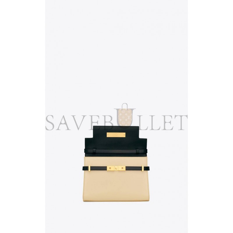 YSL MANHATTAN SMALL SHOULDER BAG IN BOX SAINT LAURENT LEATHER 67562616C7W1089 (24*17.5*6cm)