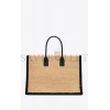 YSL RIVE GAUCHE TOTE BAG IN RAFFIA AND LEATHER 685742GAAAG2099 (48*36*16cm)