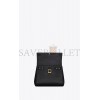 YSL LE FERMOIR SMALL TOP HANDLE BAG IN SHINY LEATHER 6869822ZA0W1000 (25*19.5*10.5/4)