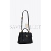 YSL LE FERMOIR SMALL TOP HANDLE BAG IN SHINY LEATHER 6869822ZA0W1000 (25*19.5*10.5/4)