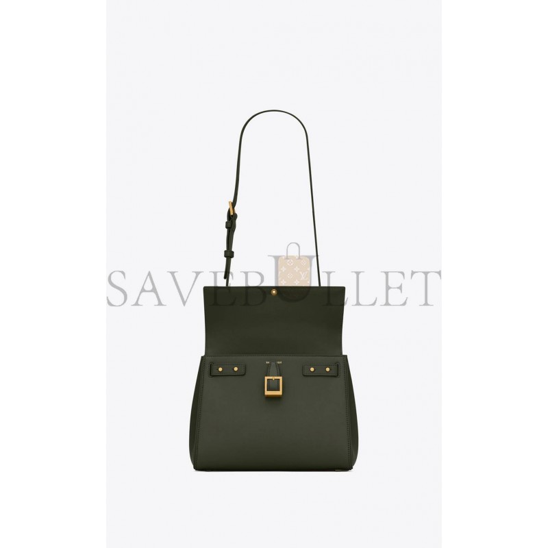 YSL LE FERMOIR SMALL TOP HANDLE BAG IN SHINY LEATHER 6869822ZA0W3045 (25*19.5*10.5/4)