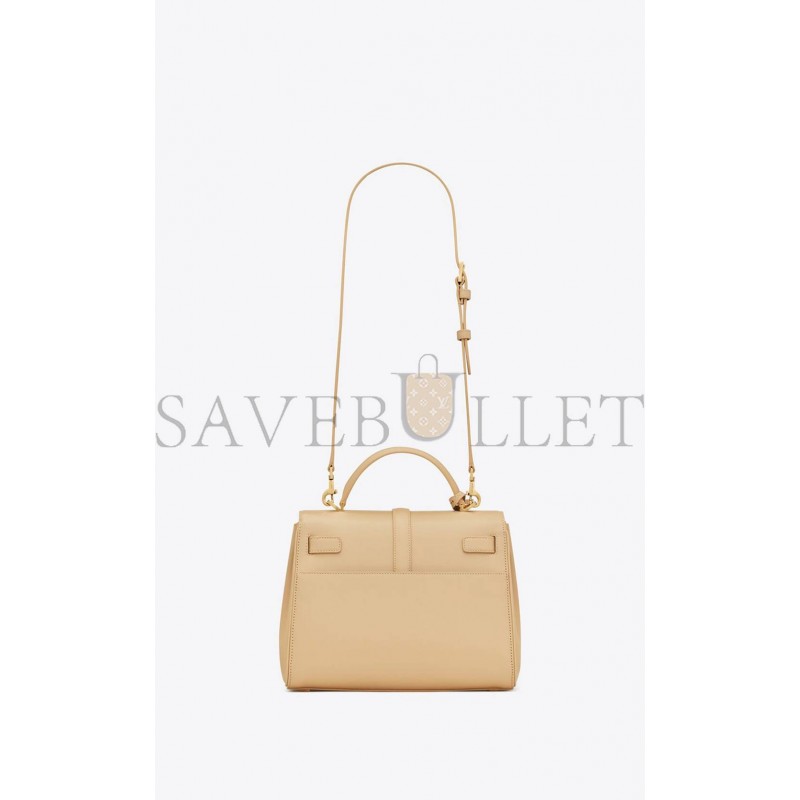 YSL LE FERMOIR SMALL TOP HANDLE BAG IN SHINY LEATHER 6869822ZA0W9141 (25*19.5*10.5cm)