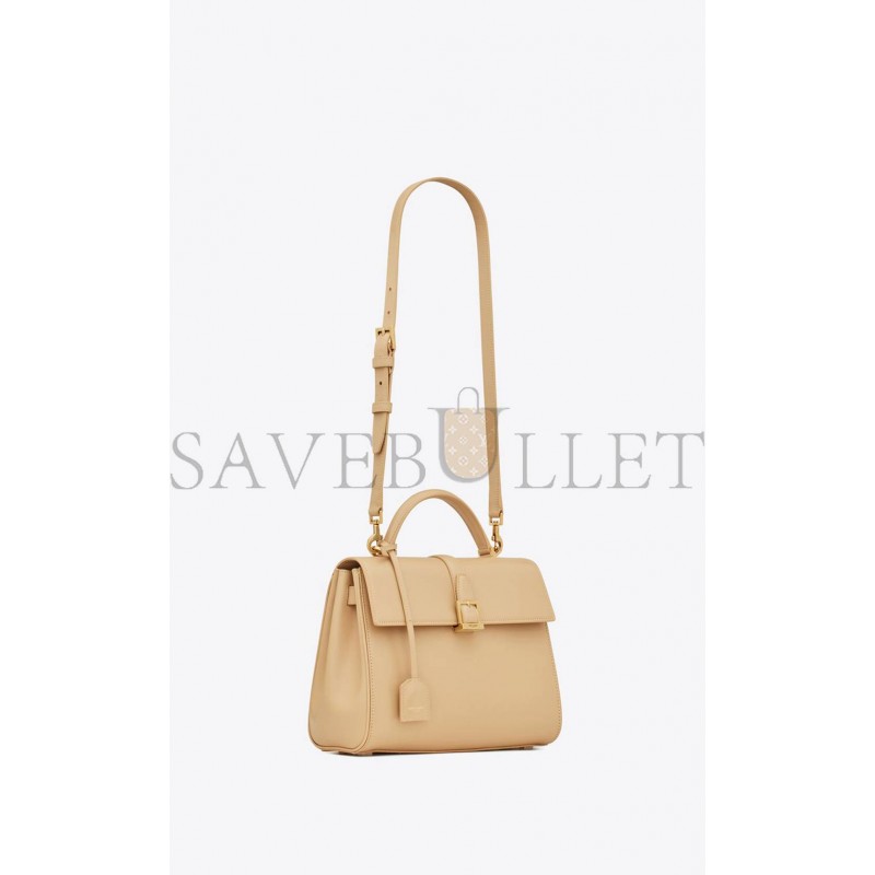 YSL LE FERMOIR SMALL TOP HANDLE BAG IN SHINY LEATHER 6869822ZA0W9141 (25*19.5*10.5cm)