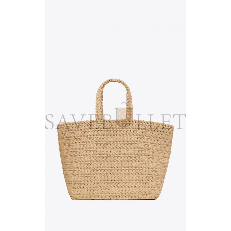 YSL RIVE GAUCHE SUPPLE TOTE BAG IN RAFFIA CROCHET 688864GAAA12086 (38*35*14.5cm)