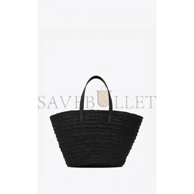 YSL PANIER MEDIUM BAG IN RAFFIA 693242GQTHE1000 (30*27*20cm)