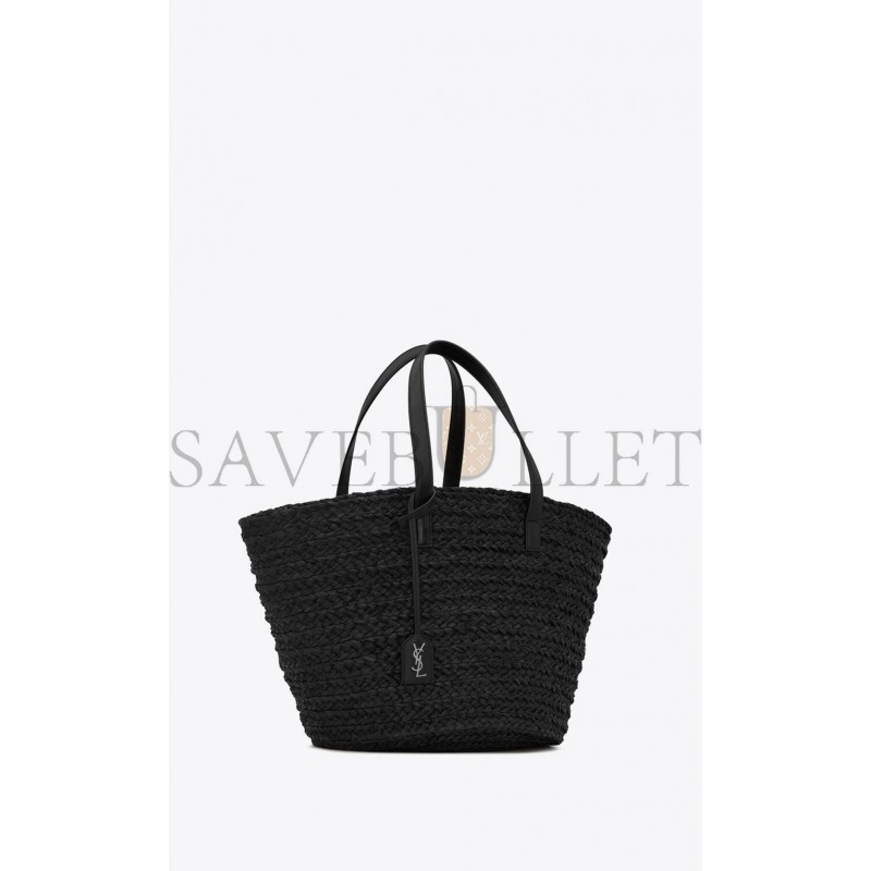 YSL PANIER MEDIUM BAG IN RAFFIA 693242GQTHE1000 (30*27*20cm)