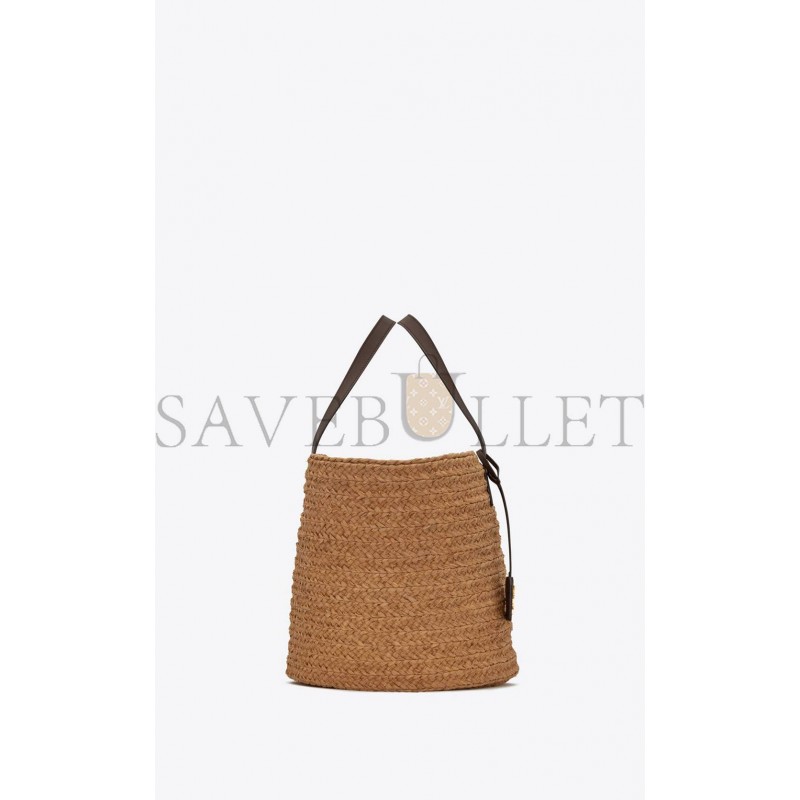 YSL PANIER MEDIUM BAG IN RAFFIA 693242GQTHJ7062 (30*27*20cm)