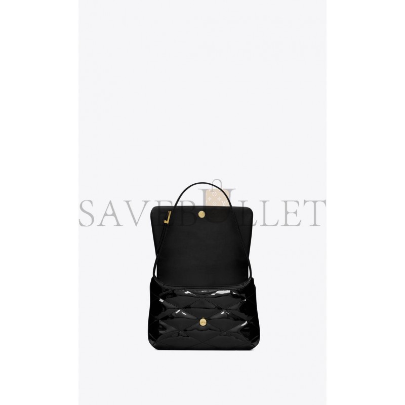 YSL LE 57 HOBO BAG IN QUILTED PATENT 6985672IU071000 (24*18*5.5cm)