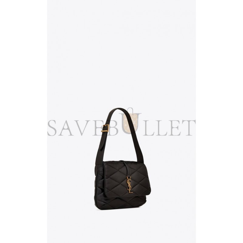 YSL LE 57 HOBO BAG IN QUILTED LAMBSKIN 698567AAAO01000 (24*18*5.5cm)