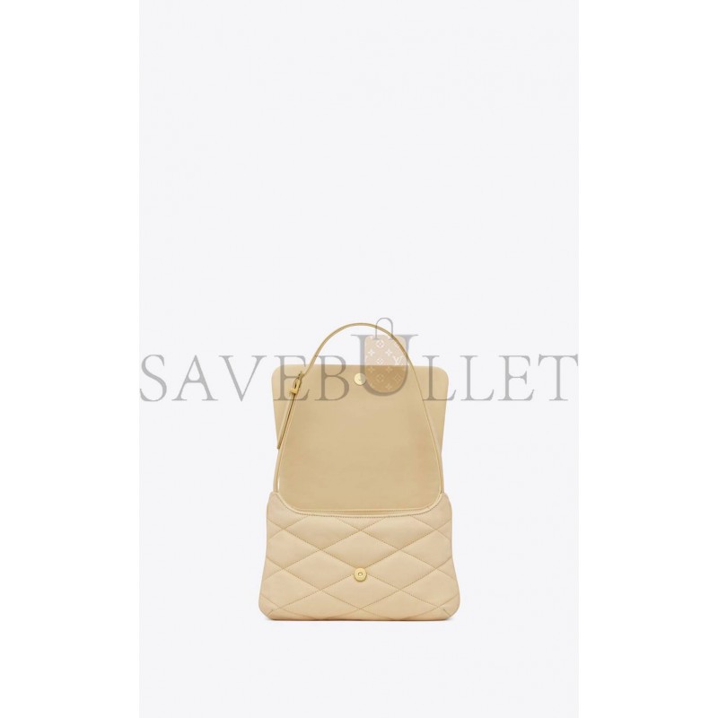 YSL LE 57 HOBO BAG IN QUILTED NUBUCK SUEDE 698567AABR89243 (24*18*5.5cm)