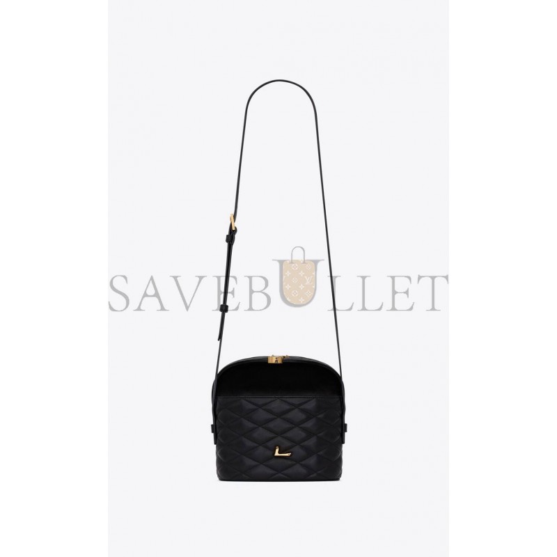 YSL JUNE BOX BAG IN QUILTED LAMBSKIN 7100801EL071000 (19*15*8cm)