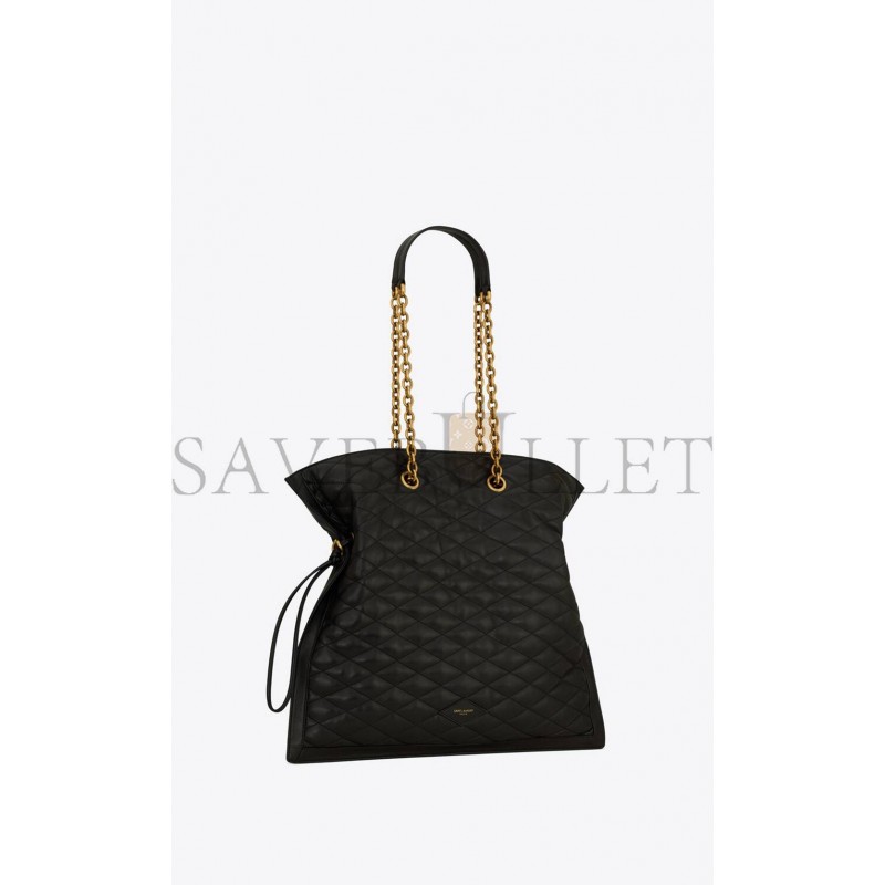 YSL LE POCHON IN QUILTED LAMBSKIN 7424401EL071000 (42*36.5*1cm)