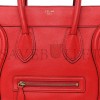 CELINE DRUMMED CALFSKIN MINI LUGGAGE COQUELICOT (32*30*18cm)