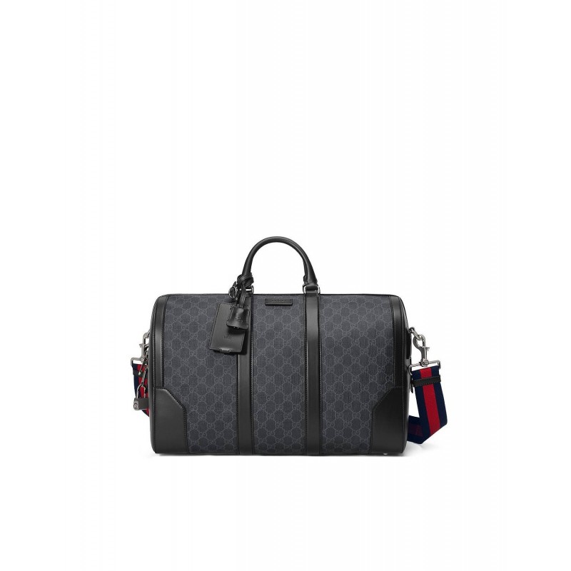 GUCCI GG BLACK CARRY-ON DUFFLE  ‎474131 (44*29*25cm)